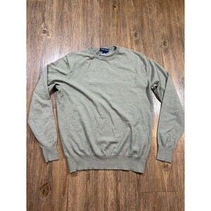 Peter Millar Sweater Mens Small Excursionist Flex Green Crown Crafted Merino